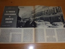 UMBERTO LILLONI ANNO 1959 clipping articolo IL VILLAGGIO LEGGENDARIO DEL PITTORE