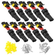 10 Pezzi Connettori Elettrici Impermeabili 2 Pin Connettori Elettrici Nylon