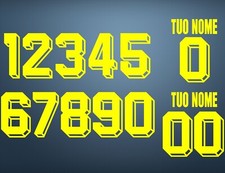 NUMERI PER MAGLIA CALCIO ANNI