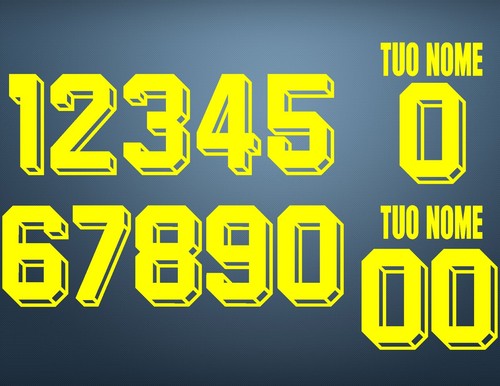 Numeri per maglia calcio - numeri,