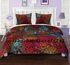 Set Copripiumino Mandala Boho Singolo Doppio King Size Coperta Indiana