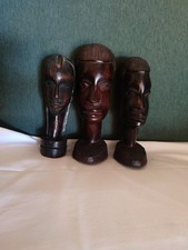 Scultura africana in legno / Busto africano d'epoca