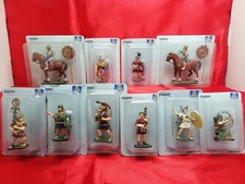 LOTTO 10 PEZZI FIGURINI ROMANI ITALERI/FABBRI IN SCALA 54 MM IN PIOMBO SIGILLATI