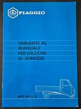 Manuale Originale Piaggio Ape
