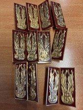 STOCK 12 ALAMARI POLIZIA DI STATO IN METALLO MOD GRANDE MOSTRINE