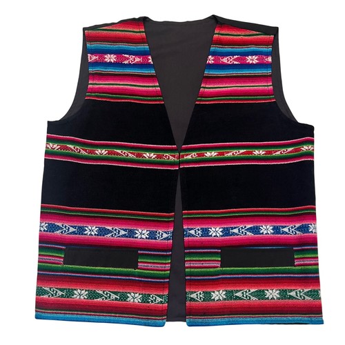Gilet peruviano aperto davanti