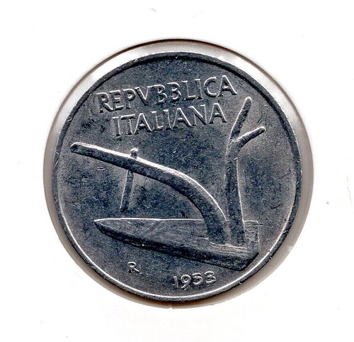 1953 italy lire - italy, 10