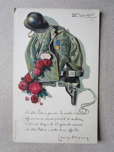 Cartolina illustratore mauzan - cartolina,