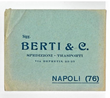 A64) NAPOLI (76) BUSTA PUBBLICITARIA SPEDIZIONI TRASPORTI