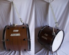 Grancassa  tamburo parata 22" x 16" + tracolla battente per tifo sportivo banda