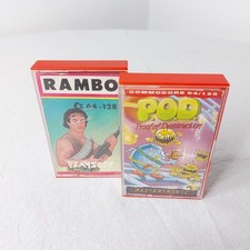 RAMBO E P.O.D GIOCHI COMMODORE 64/128 VINTAGE ANNI 80