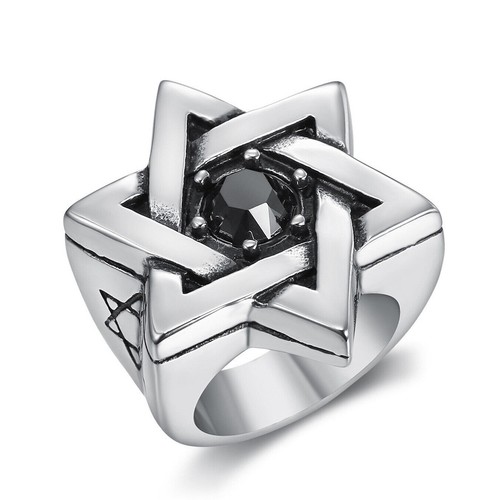 Anello stella esagramma - anello,