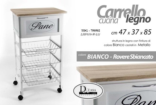 Carrello cucina moderno legno - moderno,