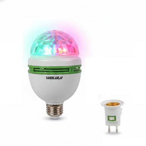 Lampadina led e27 rgb rotante - e27,