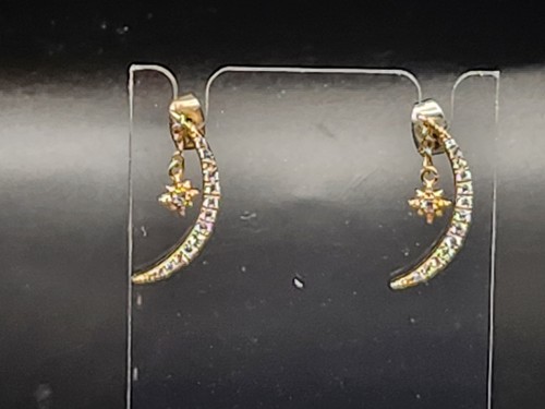 Orecchini strass mezzaluna - , e