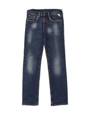 Jeans dritti REPLAY AND SONS bambina 11-12 anni W26 L27 blu cotone BH30