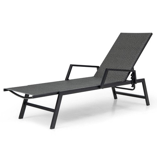 Chaise longue rattan - longue, in