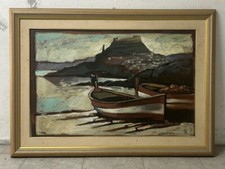 Quadro Dipinto Pittore Sardo - Castelsardo - Cm 114x82