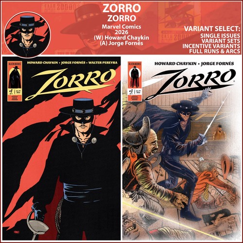 Zorro 2 idw - (2026), #1