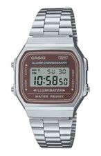 OROLOGIO CASIO A168WA-5YDF SERIE ICONIC DIGITALE METALLO CLASSICO VINTAGE A-168