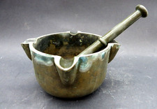 - MORTAIO IN BRONZO - ALTEZZA : 6 CM