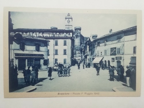 Cartolina bracciano piazza - bracciano, 1