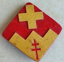 DISTINTIVO GIORNATA DELLE DUE CROCI CROCE ROSSA ITALIANA CRI LOTTO TUBERCOLOSI 