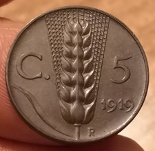 5 Centesimi 1919 Spiga