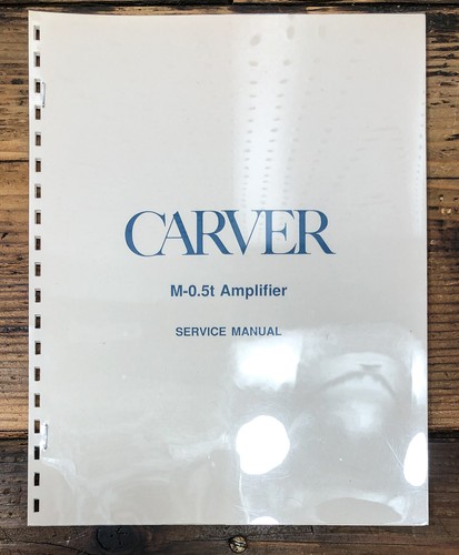 Carver m 05t - carver, m.05t