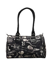 Borsa Mini Bowling Rockabilly Goth Con Teschi E Scheletri Anatomia