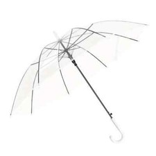 Ombrello trasparente maniglia bianca per evento matrimonio sposa pioggia 