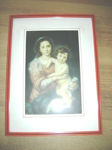Quadro con cornice legno - quadro, in