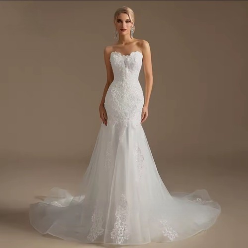 Abito sposa con - da, spalline