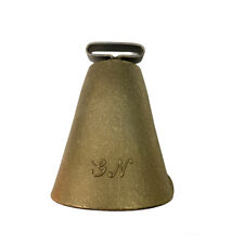 CAMPANA OVALE N.5 OTTONE 42x57mm ANIMALI MUCCHE BOVINI CAMPANACCIO DFL