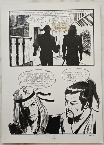 Milo manara tavola - tavola, originale