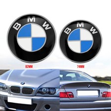 Logo emblema auto 82 mm 74 mm per BMW anteriore cofano portellone posteriore bagagliaio