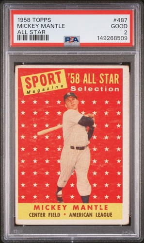 Mickey mantle 1958 - mickey, topps