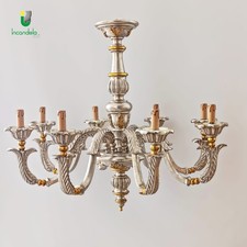 708/8 Lampadario foglia