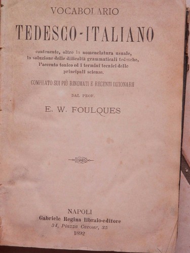 Vocabolario tedesco italiano - vocabolario,