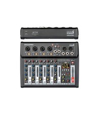 ITALIAN STAGE 2MIX6 PRO MIXER AUDIO USB MP3 BLUETOOTH CON EFFETTI PER VOCE
