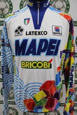 Giacca jacket ciclismo bike MAPEI TG XL F978 shirt maillot trikot jersey