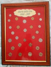 Quadro con serie monete LIRA ITALIANA - Raccolta delle più significative RARO