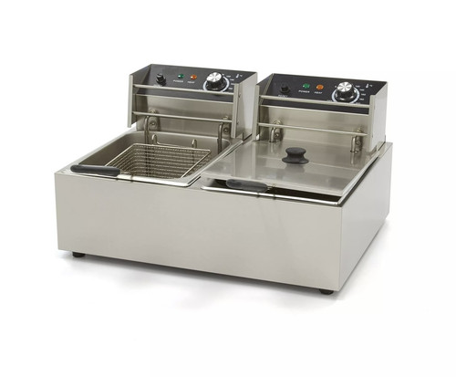 Friggitrice litri olio - 6+6,