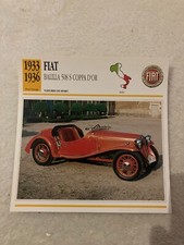 Carte fiche auto fiat - carte,
