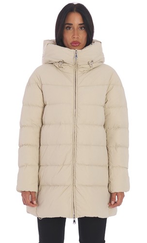 Piumino lungo add svasato con - lungo,