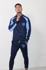 Set tuta uomo blu navy e blu