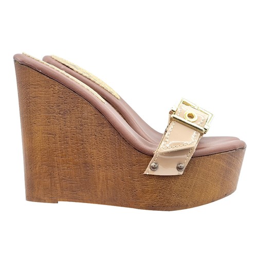 Zeppa fascia beige vernice