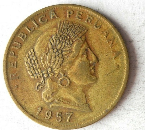 1957 peru centavos moneta - 20,