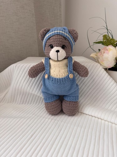 Handmade crochet teddy bear - handmade,