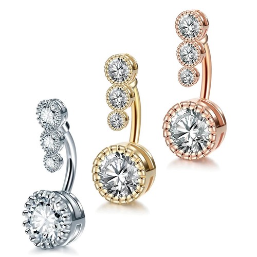 Piercing ombelico asta curva
